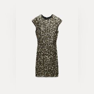 NWT ZARA SEQUIN MINI DRESS ZW COLLECTION